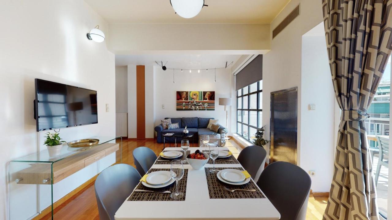 Chung cư 75 m² 3 phòng ngủ, 2 phòng tắm riêng ở Acropolis - Koukaki Athens Ngoại thất bức ảnh
